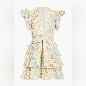 Ulla Johnson Size 2 Lulua Tiered cotton-poplin mini dress